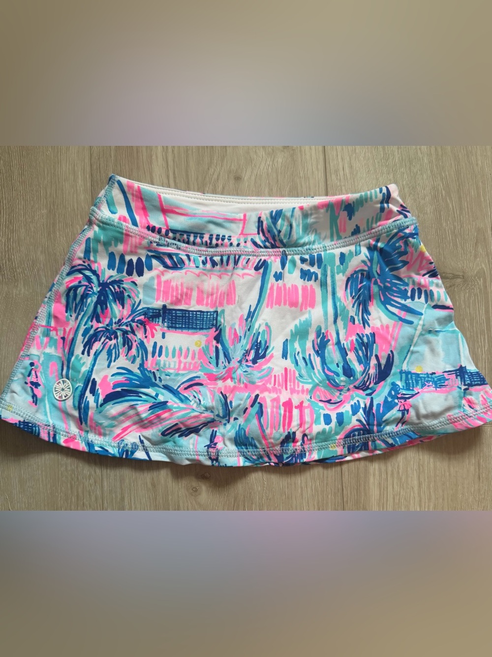 Lilly Pulitzer Girls Luxletic Mini Aila Skort in  Blue Perfect Match